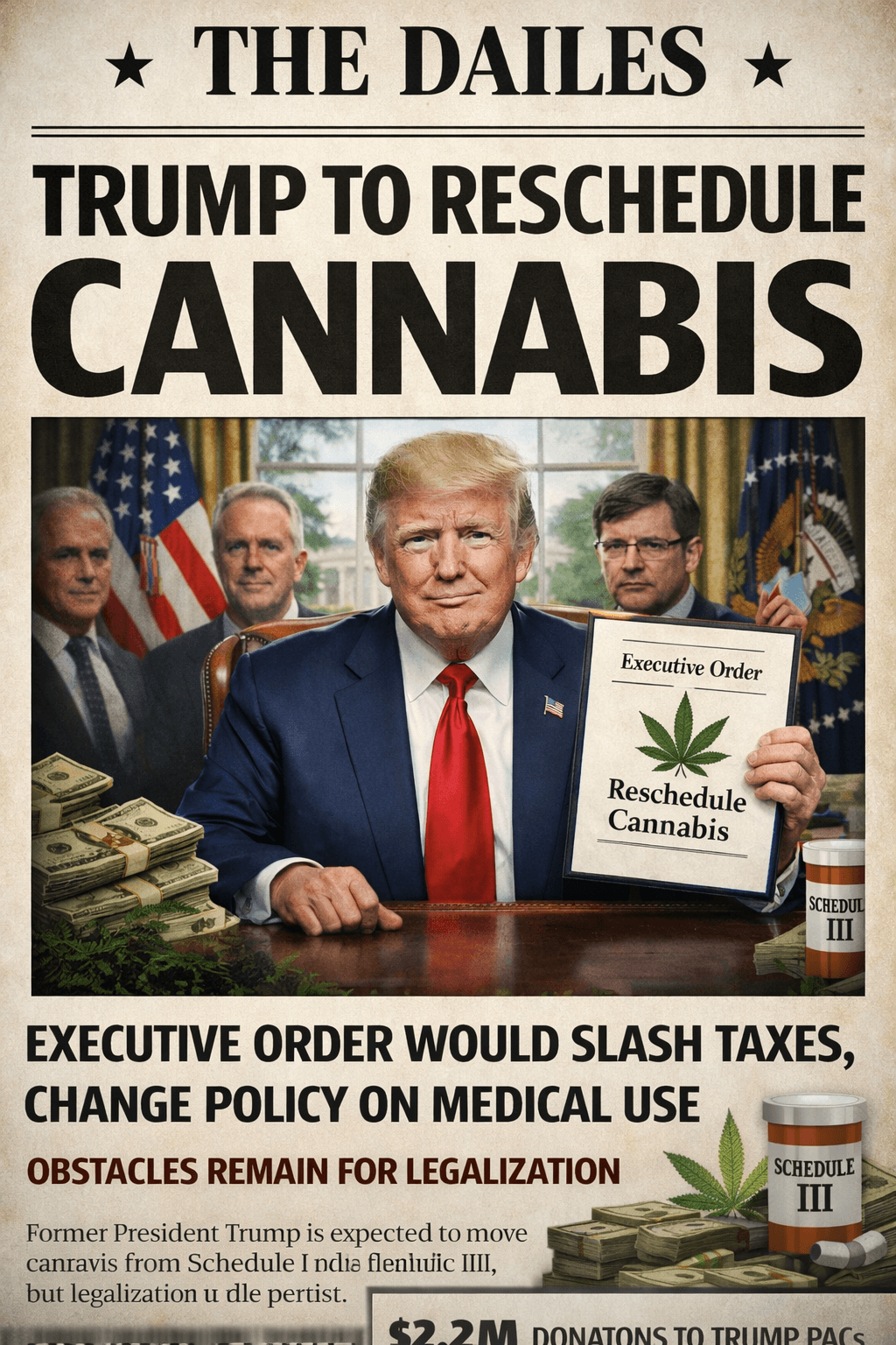 Cannabis rescheduling faces imminent Trump action amid legal complexity
