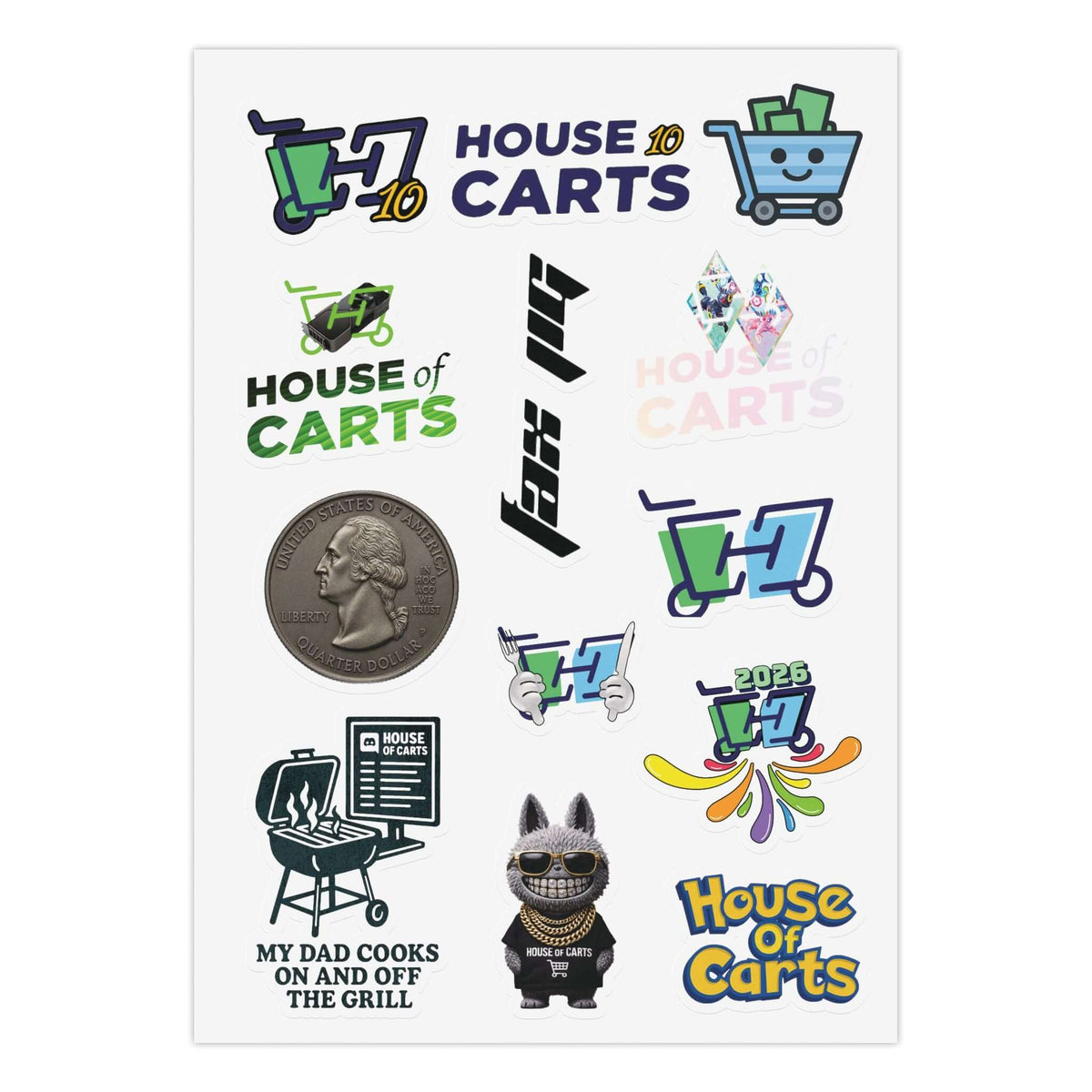 HOC Sticker Sheet