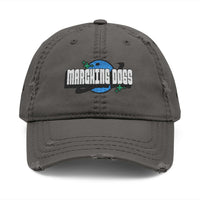 Marching Dogs 'WORLD' Distressed Dad Hat