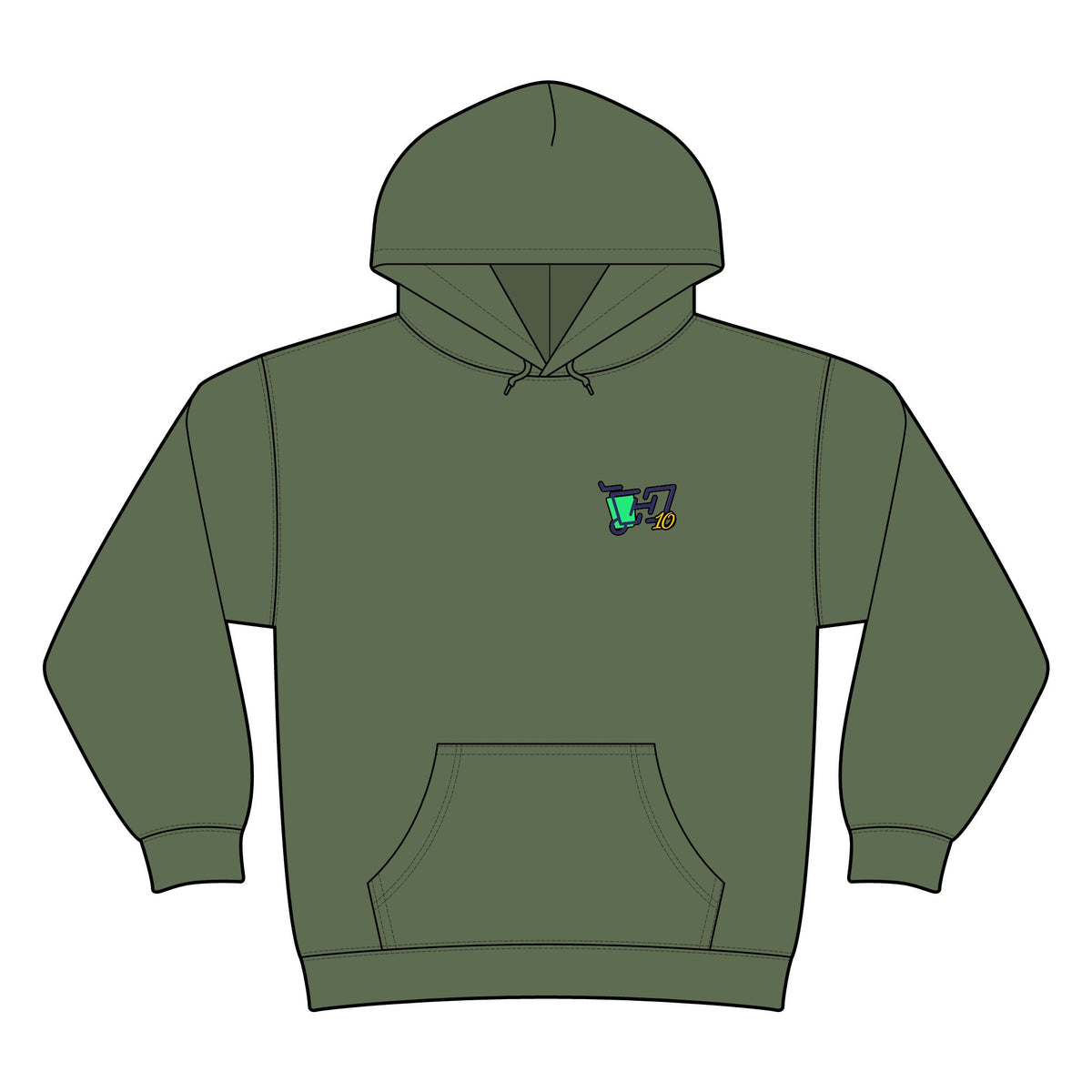 HOC 10YR - Stencil Camo Hood
