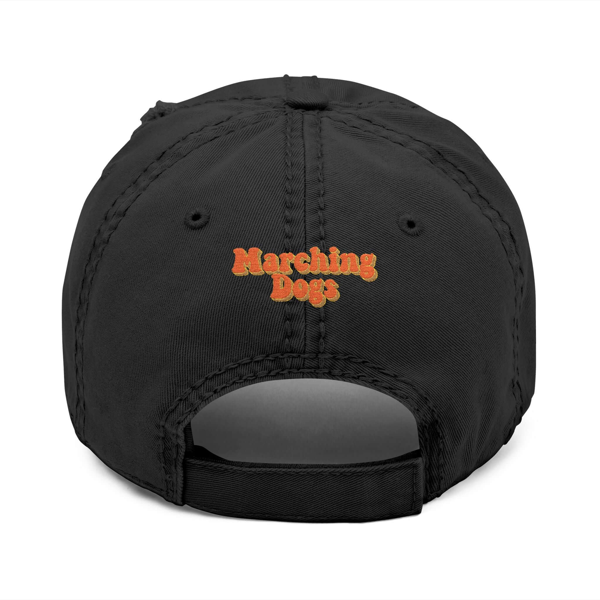 Marching Dogs 'FLAMES' Distressed Dad Hat