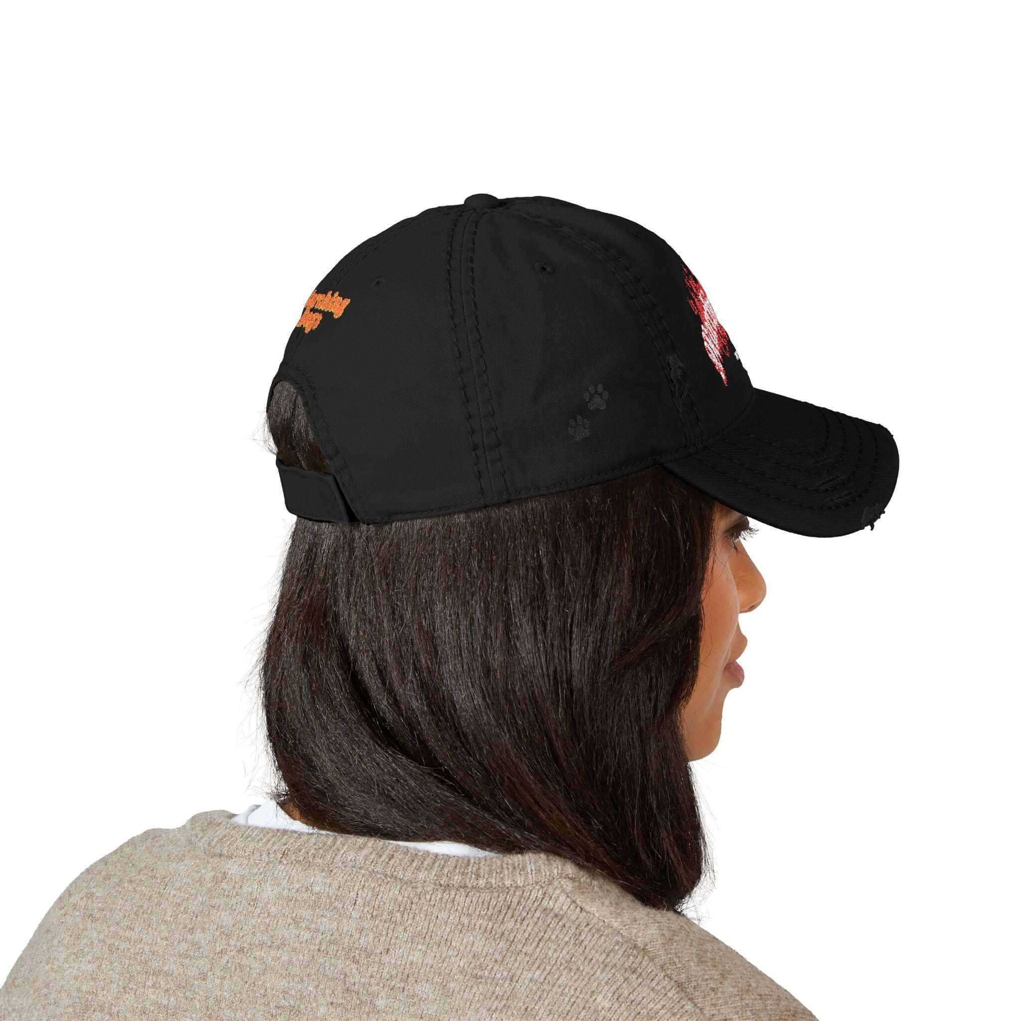 Marching Dogs 'FLAMES' Distressed Dad Hat