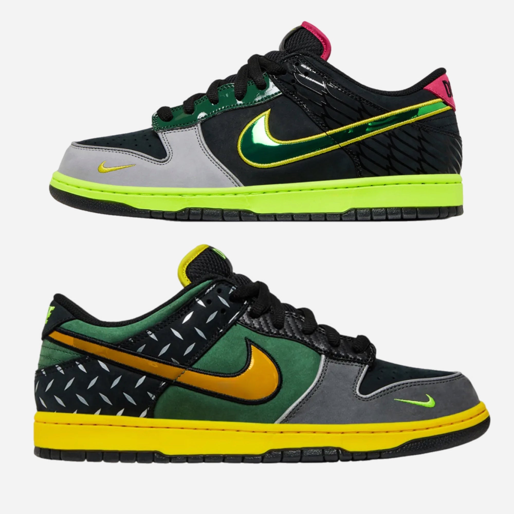 Nike Dunk Low
x University of Oregon PE ‘What the Duck- Ducks of a Feather’ “Home”