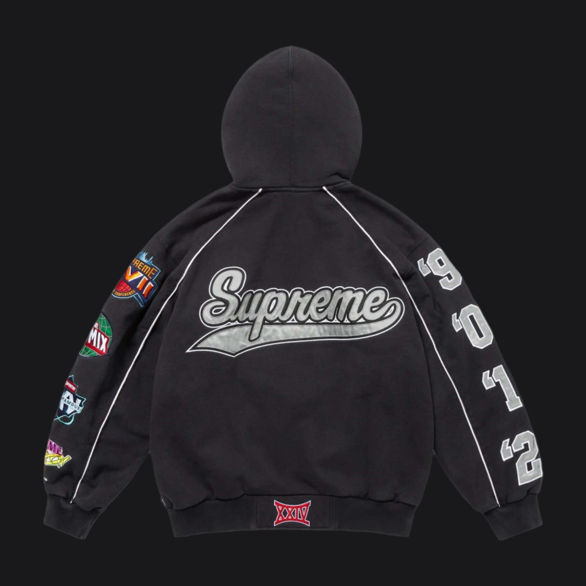 Supreme Playoffs Zip Up Hooded Sweatshirt