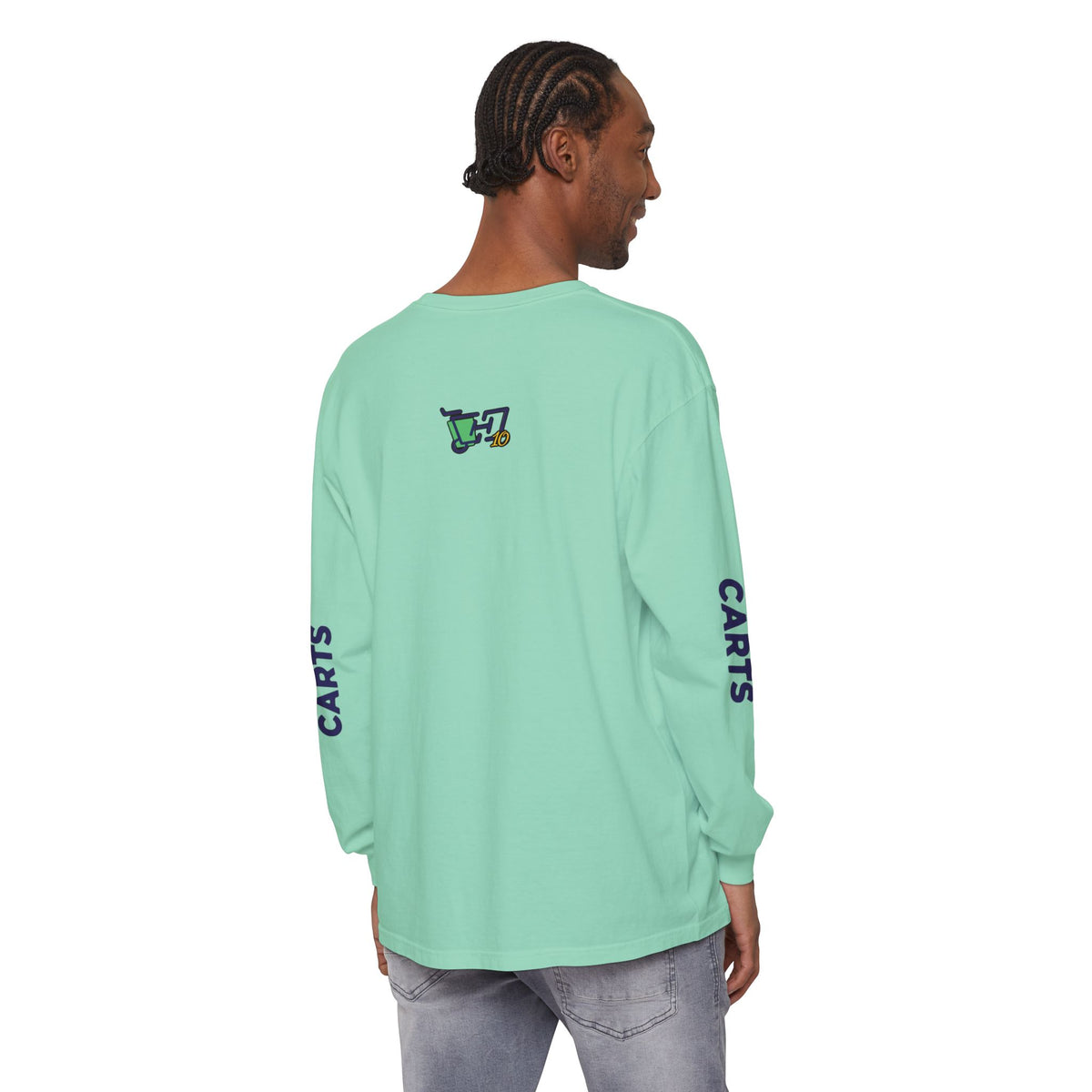 HOC 10YR 'STC' - Unisex Garment-dyed Long Sleeve T-Shirt