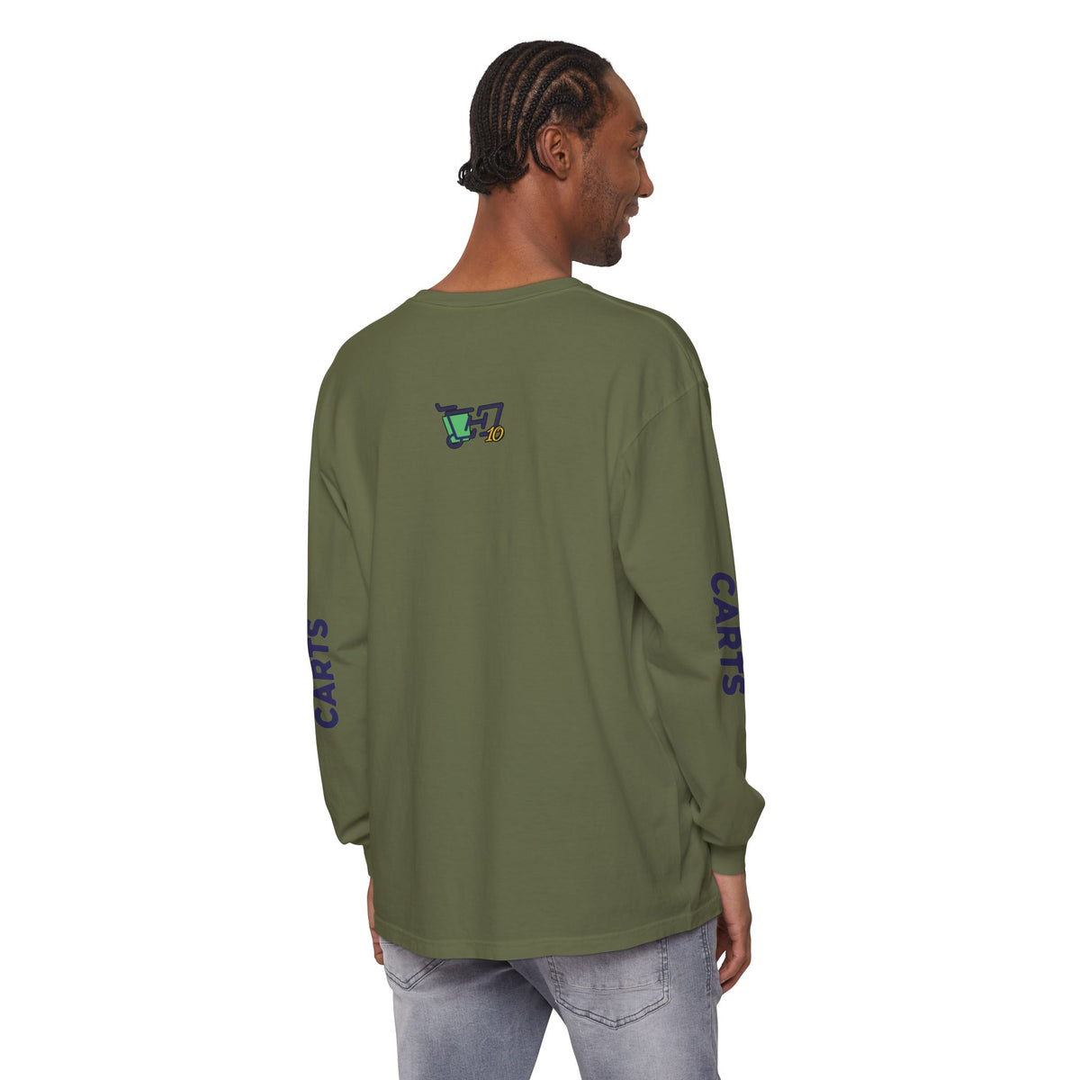 HOC 10YR 'STC' - Unisex Garment-dyed Long Sleeve T-Shirt