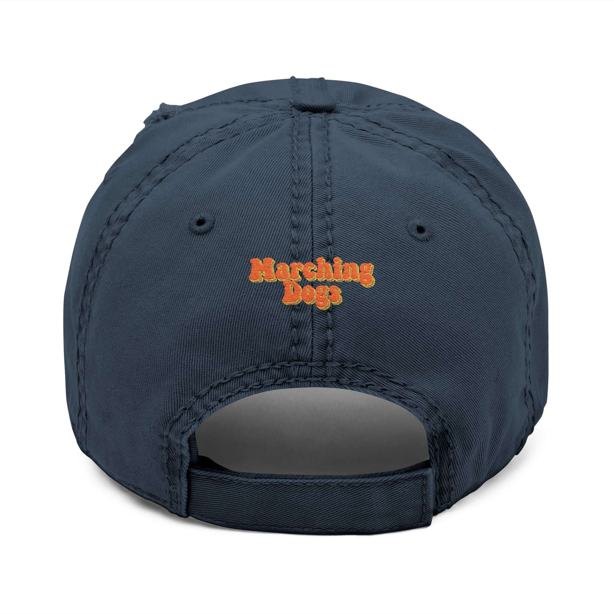 Marching Dogs 'WORLD' Distressed Dad Hat