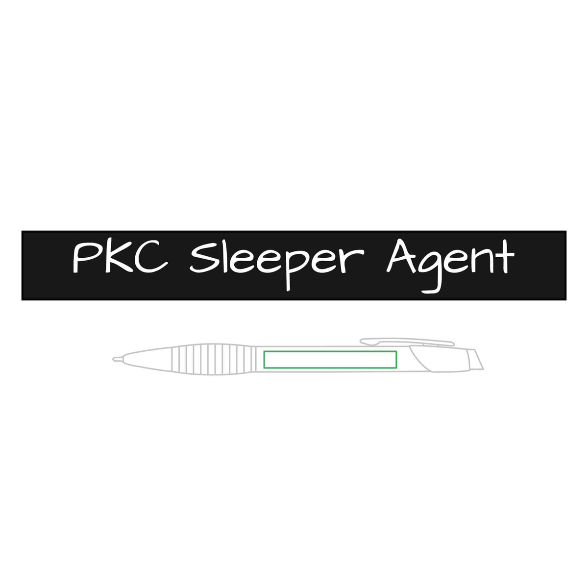 HOC 10YR 'Sleeper Agents' - Brass Ballpoint Pen with Gripper (Engraving)