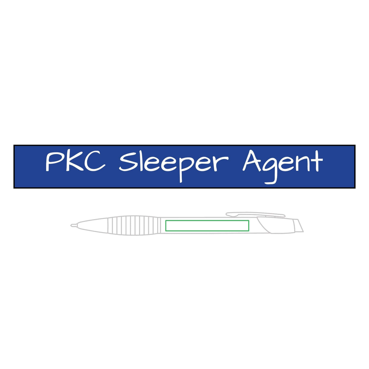 HOC 10YR 'Sleeper Agents' - Brass Ballpoint Pen with Gripper (Engraving)