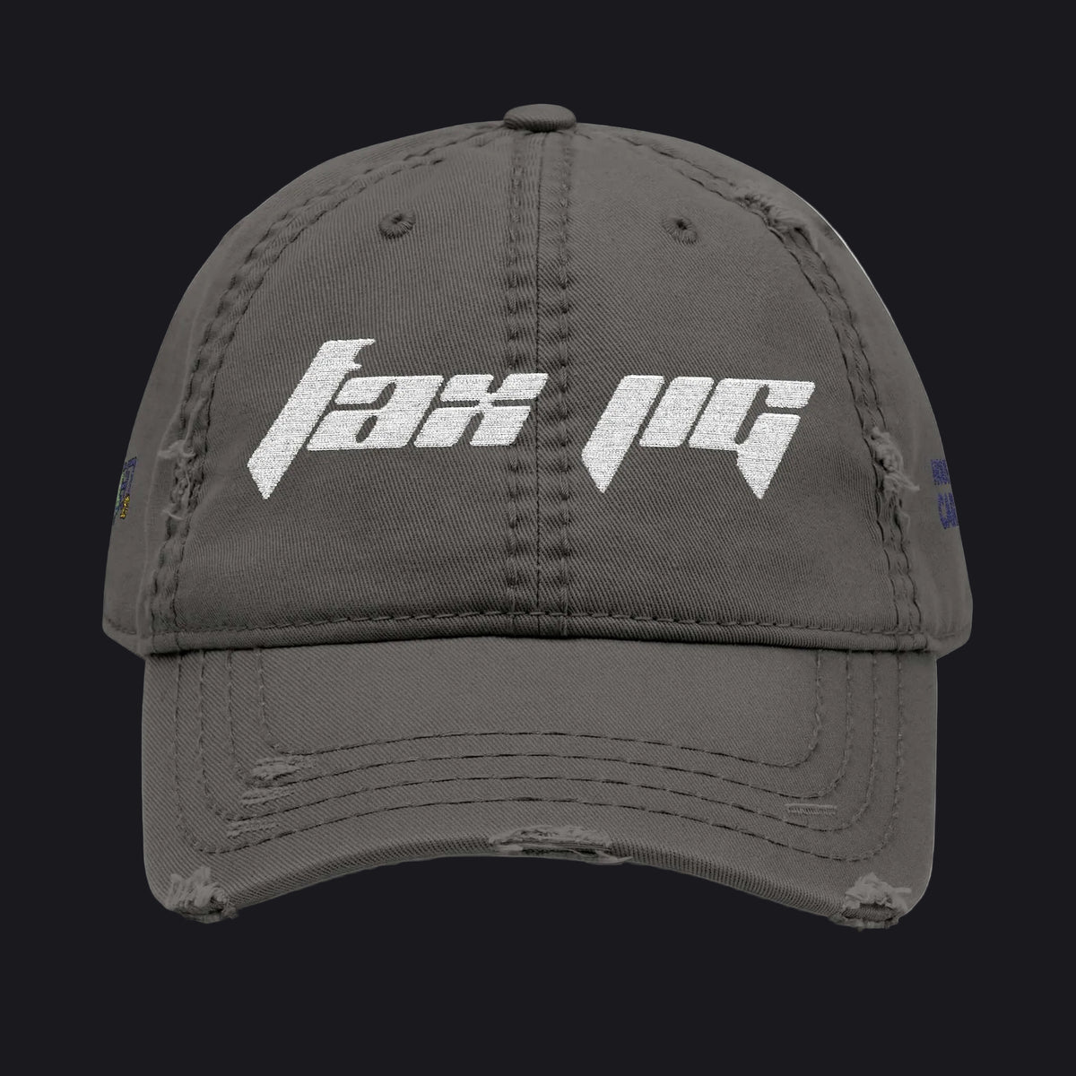 HOC 'FAXJIG' (Flipped) - Distressed Dad Hat (Embroidery)