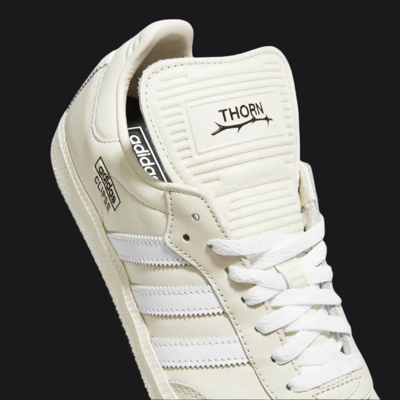 Clipse x Adidas Thorn Samba LT “Cream/White”
