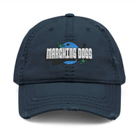 Marching Dogs 'WORLD' Distressed Dad Hat