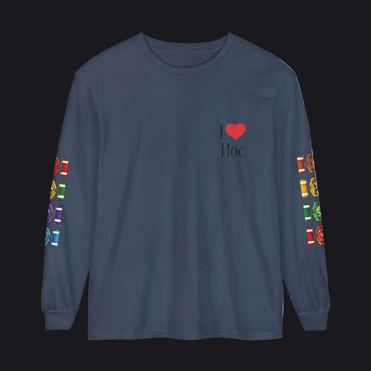 HOC 10YR 'HOC SLOT TEAM' - Unisex Garment-dyed Long Sleeve T-Shirt