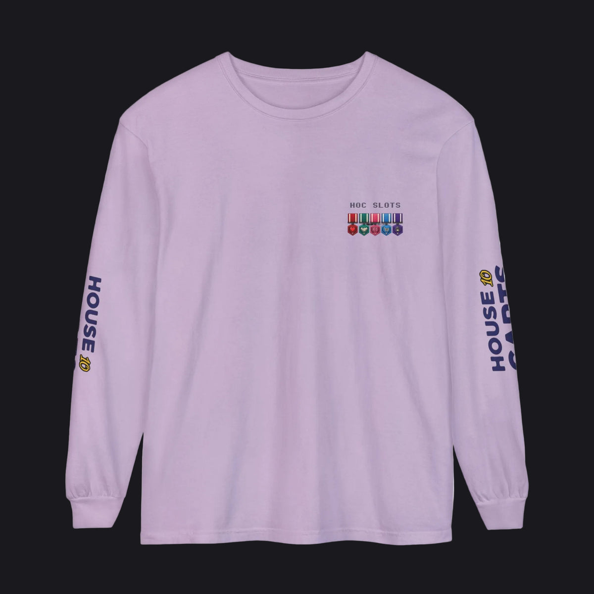 HOC 10YR 'HOC SLOTS VET' - Unisex Garment-dyed Long Sleeve T-Shirt