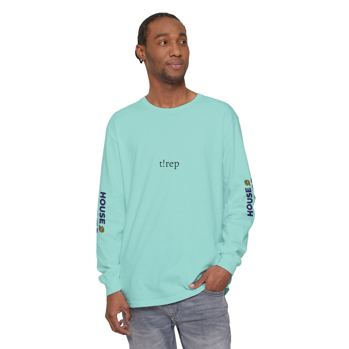 HOC 10YR 't!rep' - Unisex Garment-dyed Long Sleeve T-Shirt