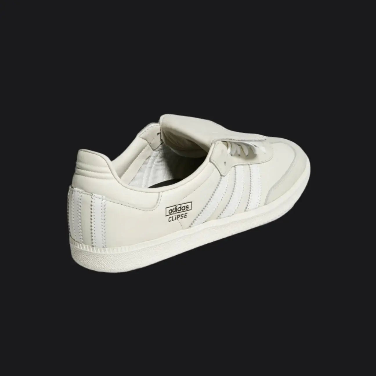 White Adidas sneaker on a white background