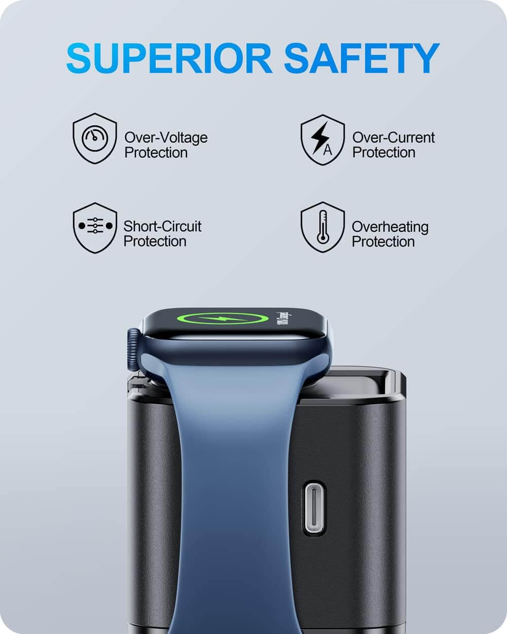 Apple Charging Block with Built-in Watch Charger