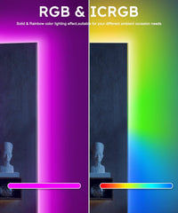 Smart TV LED Backlight,32.8FT ICRGB LED Lights for TV,with Remote and App Control, Music Sync Color Changing Strip Lights,USB Powered,for Gaming Room,PC
