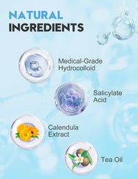 Pimple Patches for Face, 255 Pcs 5 Colors & 5 Sizes(8,10,12,14,16mm) Acne Patches Hydrocolloid Precise Matches Different Size, Cute Star Spot invisible Zit Covering, Absorbing Cover, Tea Tree