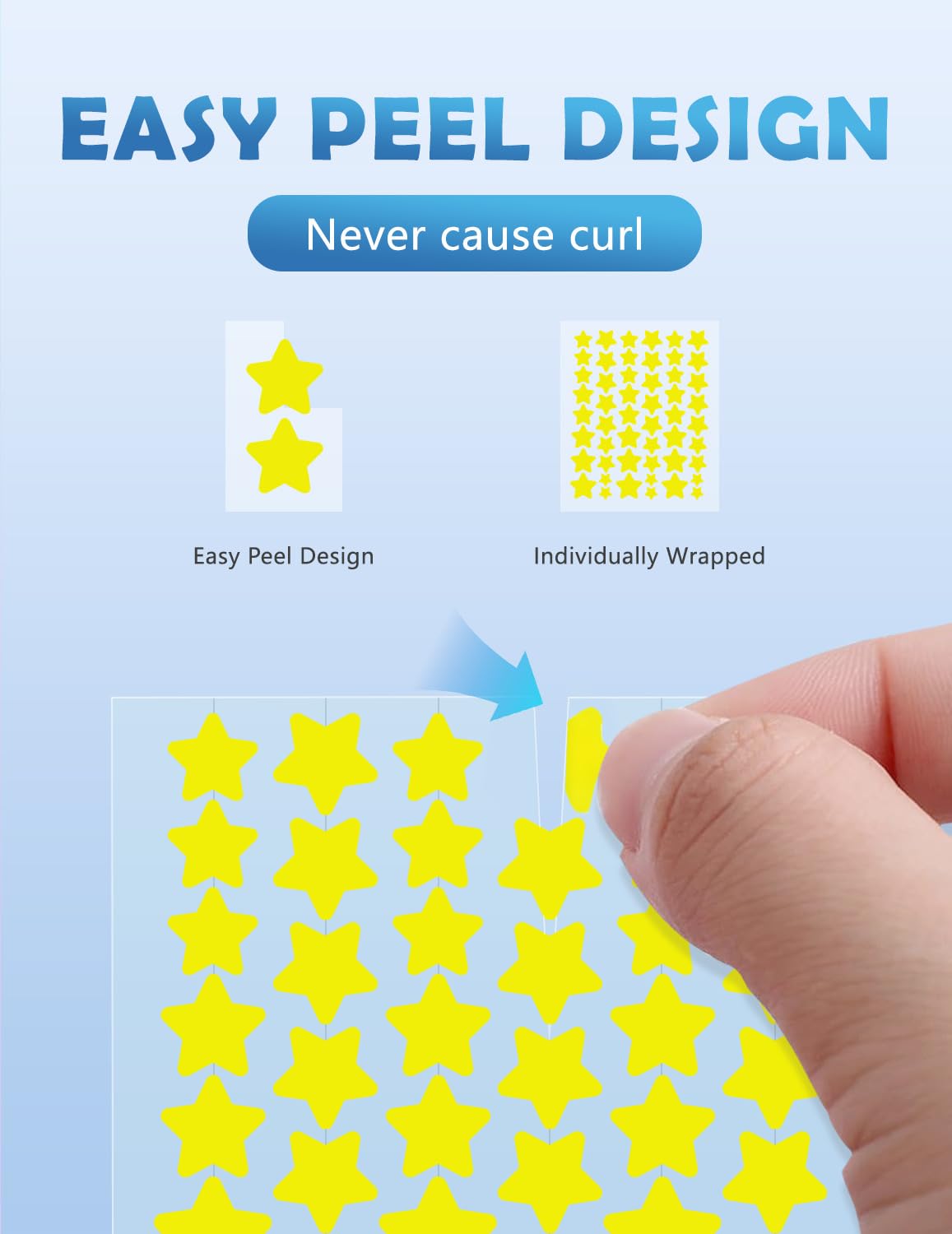 Pimple Patches for Face, 255 Pcs 5 Colors & 5 Sizes(8,10,12,14,16mm) Acne Patches Hydrocolloid Precise Matches Different Size, Cute Star Spot invisible Zit Covering, Absorbing Cover, Tea Tree