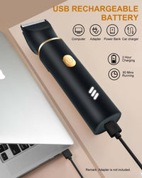 Manscape Trimmer for Men-3 in 1 Electric Groin Groomer,IPX7 Waterproof,Body Hair Trimmer for Ball/Pubic/Chest/Beard/Nose Hair Trimmer,USB-C Charging, Gifts for Him Dad