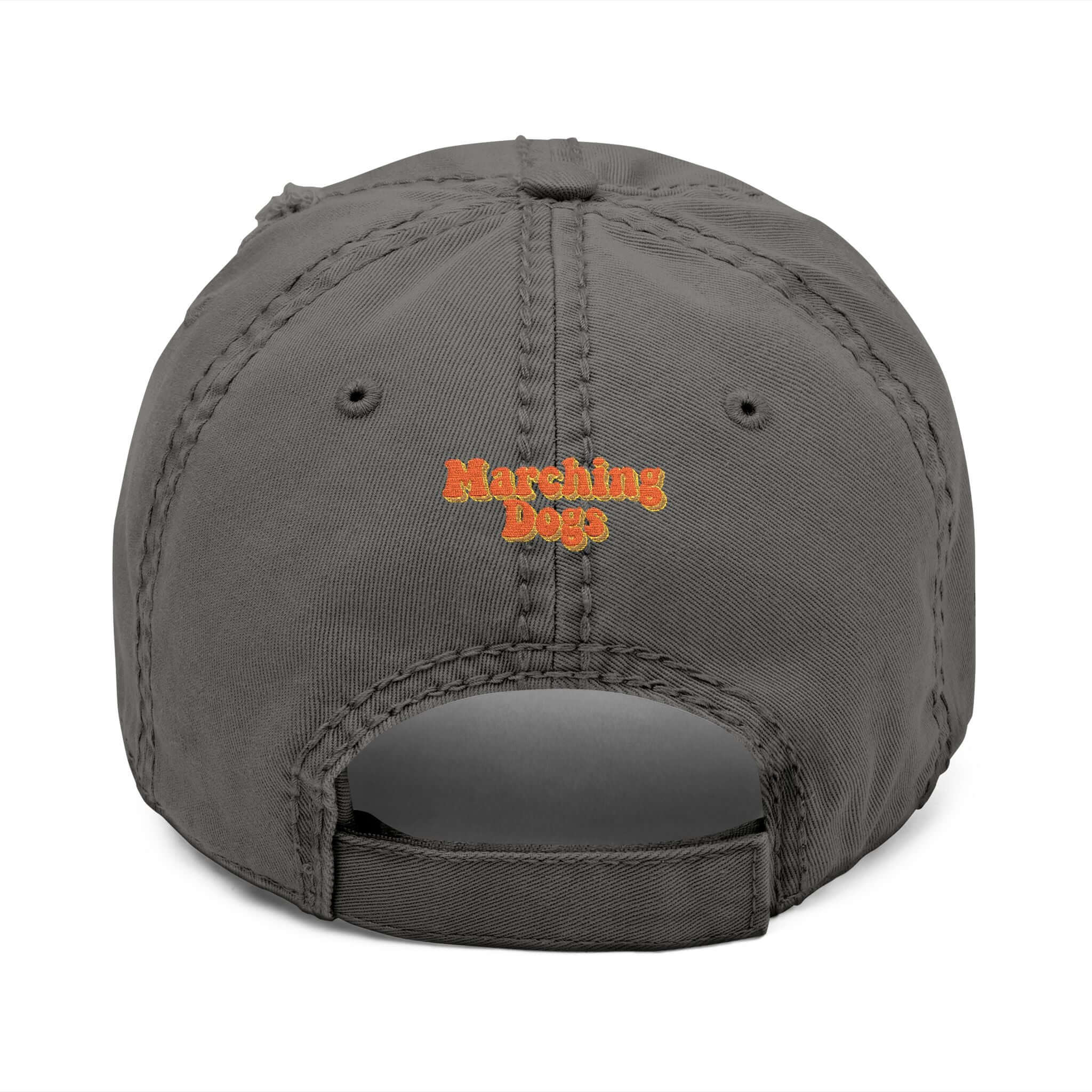 Marching Dogs 'WORLD' Distressed Dad Hat