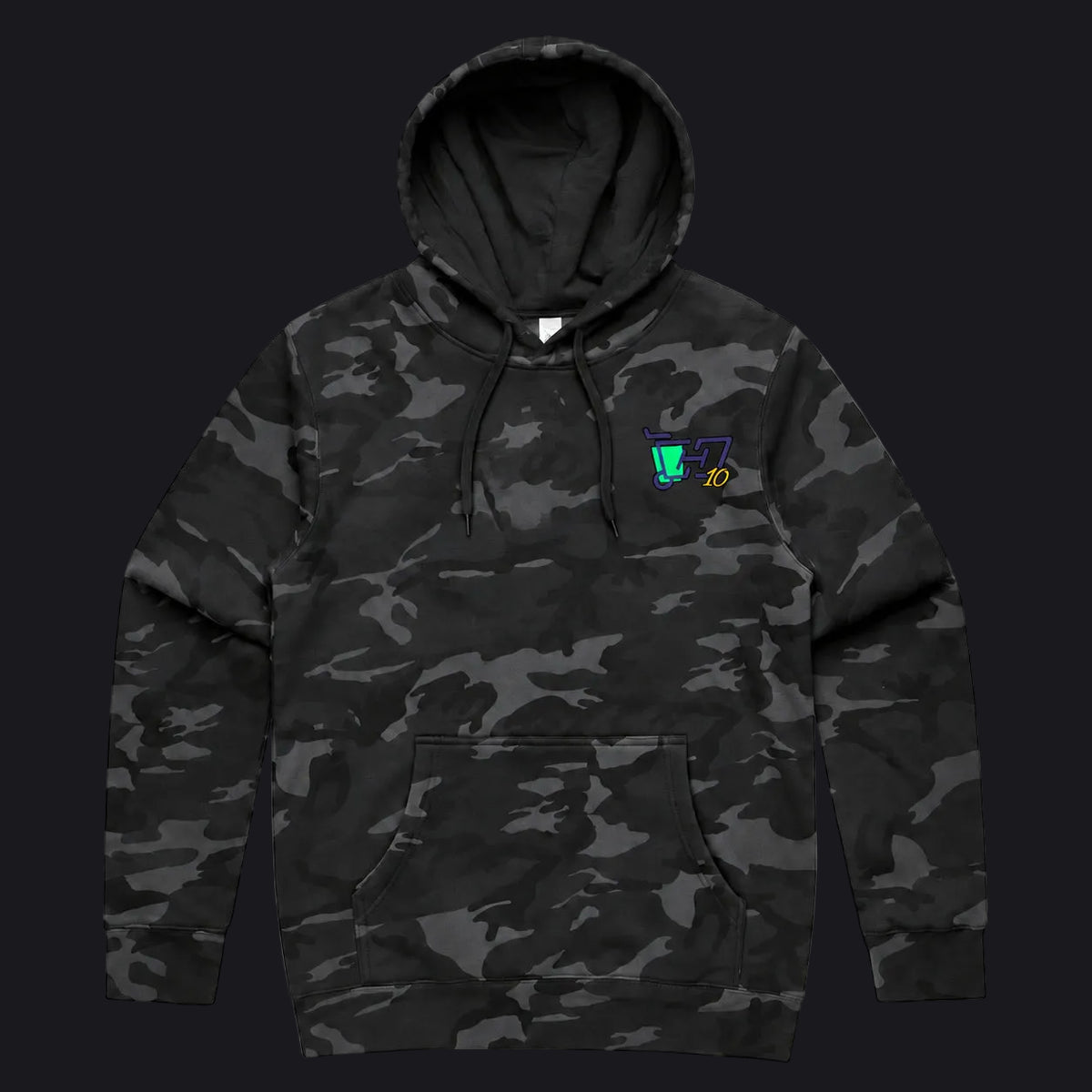 HOC 10YR - Stencil Camo Hood