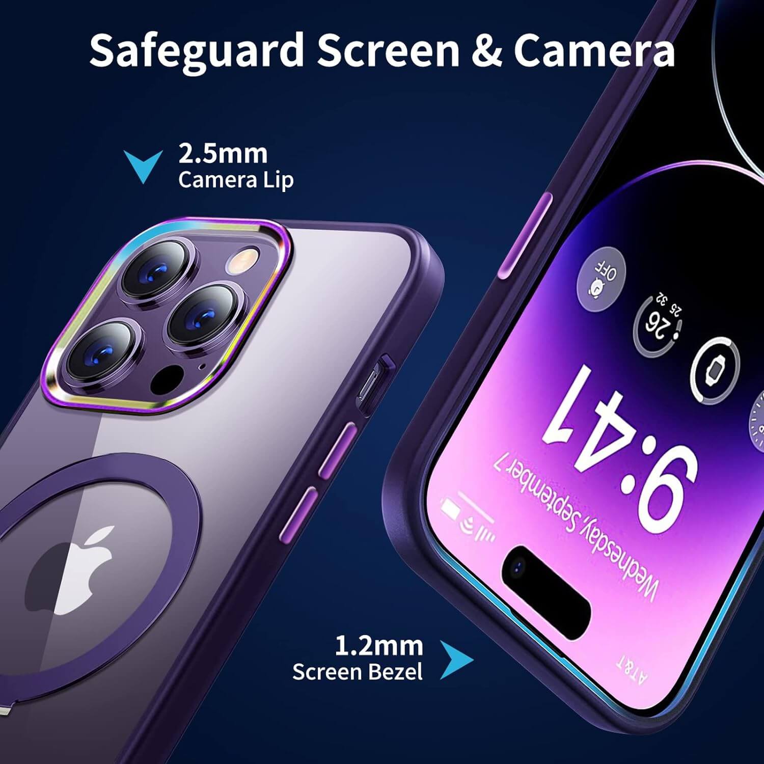 iPhone 14 Pro Max Case with Magnetic Stand [Compatible with MagSafe]