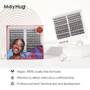 Mayhug Lash Clusters Individual Lashes Lash Extension Clusters 160 Pcs Cluster Lashes D Curl Volume Lash Clusters 8-18mm Wispy False Eyelash Reusable, DIY False Eyelashes Extensions Clusters (Wonder)