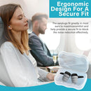 Ear Plugs for Sleeping Noise Cancelling, Soft Silicone Reusable Earplugs for Noise Reduction Earplug Sound Blocking for Sleep Snoring Study Concerts, M-normal, Gray-black