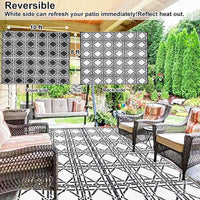 Outdoor Waterproof Plastic Straw Rugs 5x7