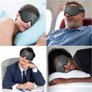 Dr. DRACLISS Sleep Mask,Sleep Eye Mask for Men Women,3D Contoured Memory Foam Eye Mask for Sleeping,100% Light Blocking Sleeping Mask,Zero Pressure Sleeping Blindfold for Travel Noon Break and Yoga (Black)