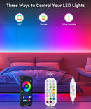 Smart TV LED Backlight,32.8FT ICRGB LED Lights for TV,with Remote and App Control, Music Sync Color Changing Strip Lights,USB Powered,for Gaming Room,PC