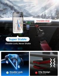 2 in 1 for 18W MagSafe Car Mount Charger [2024 Upgrade] Wireless Car Vent Charger Magnetic Car Phone Holder Mount for iPhone Car Accessories for iPhone 15 14 13 12 Pro Max Plus Apple Watch