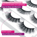 Eliace False Eyelashes Natural look Cat Eye Lashes Wispy Strips,6D Volume Mink lashes 30 Pairs 10 Mixed Styles Fake Eyelashes Pack,Wispy Eyelash Soft Reusable Dramatic Fluffy Beauty Lash Wholesale
