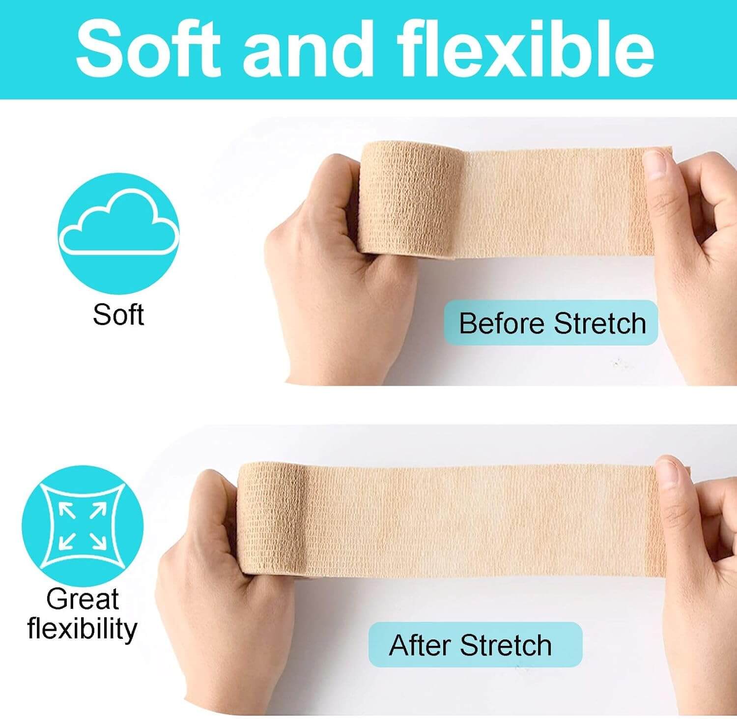 16-Pack Self Adhesive Bandage Wrap