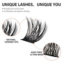 VYRILA Lash Cluster 132pcs Individual Lashes,8-16mm Diy Lash Extension,C Curl Lash Clusters Wispy,3D Natural Lash Clusters Look Like Eyelash Extension DIY at Home (Orange Whisper-C-8-16mix)