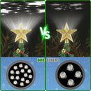 Christmas Tree Topper with Rotating Projection Light