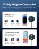 Magsafe Car Mount Charger, [All in One] Baseus 15W Fast Charging Phone Mount for Car Vent, Magnetic Wireless Car Charger with 40W USB A Car Charger and Cable for iPhone 15 14 13 12 Pro Max Plus