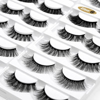 Eliace False Eyelashes Natural look Cat Eye Lashes Wispy Strips,6D Volume Mink lashes 30 Pairs 10 Mixed Styles Fake Eyelashes Pack,Wispy Eyelash Soft Reusable Dramatic Fluffy Beauty Lash Wholesale