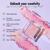 Single Pink Glitter Eyeshadow Palette