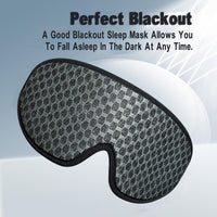 Dr. DRACLISS Sleep Mask,Sleep Eye Mask for Men Women,3D Contoured Memory Foam Eye Mask for Sleeping,100% Light Blocking Sleeping Mask,Zero Pressure Sleeping Blindfold for Travel Noon Break and Yoga (Black)