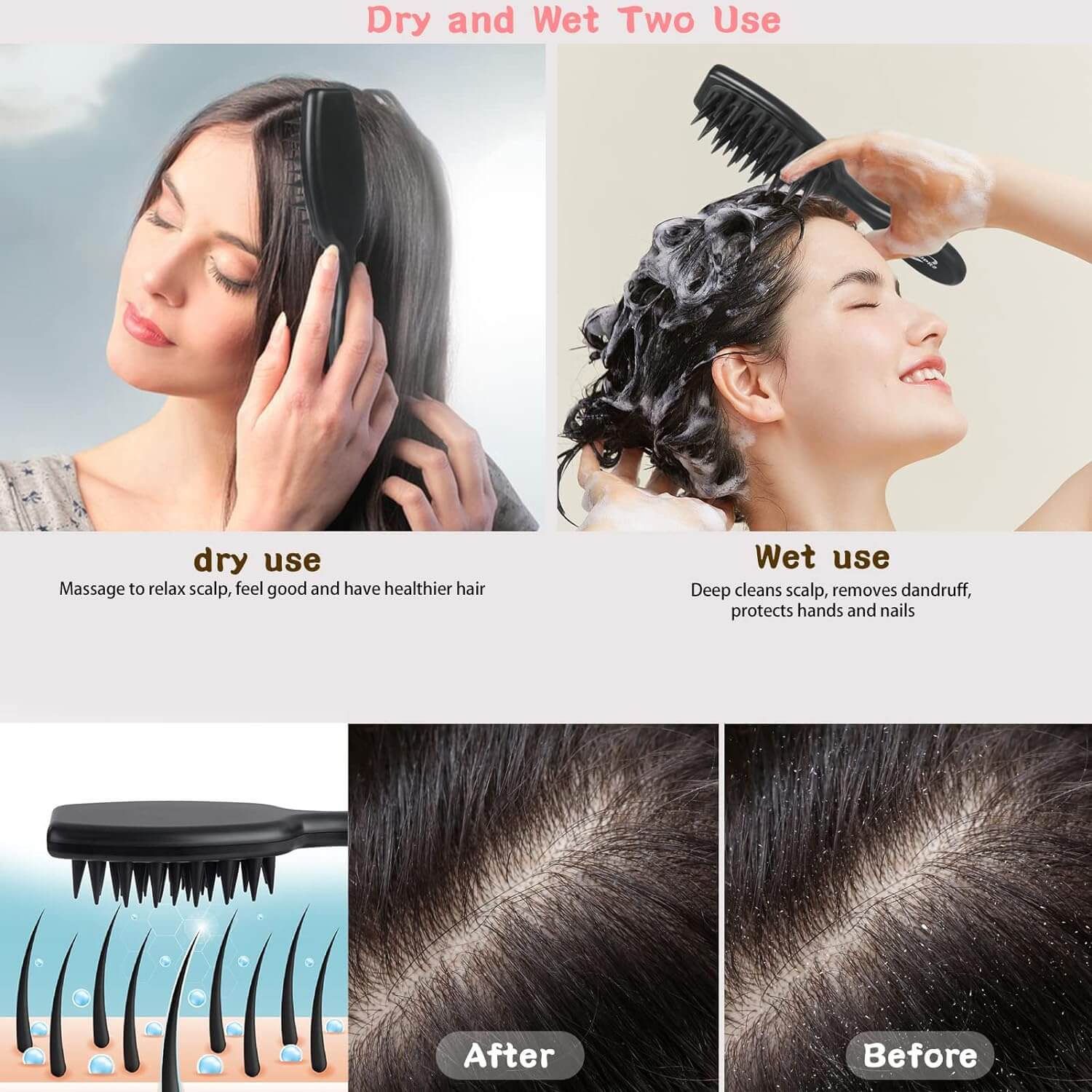 Scalp Massager Shampoo Brush