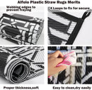 Outdoor Waterproof Plastic Straw Rugs 5x7
