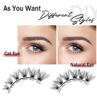 Mayhug Lash Clusters Individual Lashes Lash Extension Clusters 160 Pcs Cluster Lashes D Curl Volume Lash Clusters 8-18mm Wispy False Eyelash Reusable, DIY False Eyelashes Extensions Clusters (Wonder)