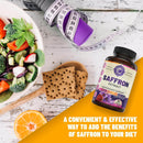 Pure Saffron Extract - Supports Weight and Appetite Health, Mood, Focus, Memory, Digestion, Eye, Skin and Brain Health. NSF Certified Saffron Supplements for Women and Men, 45-Day Supply