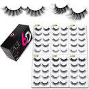 Eliace False Eyelashes Natural look Cat Eye Lashes Wispy Strips,6D Volume Mink lashes 30 Pairs 10 Mixed Styles Fake Eyelashes Pack,Wispy Eyelash Soft Reusable Dramatic Fluffy Beauty Lash Wholesale