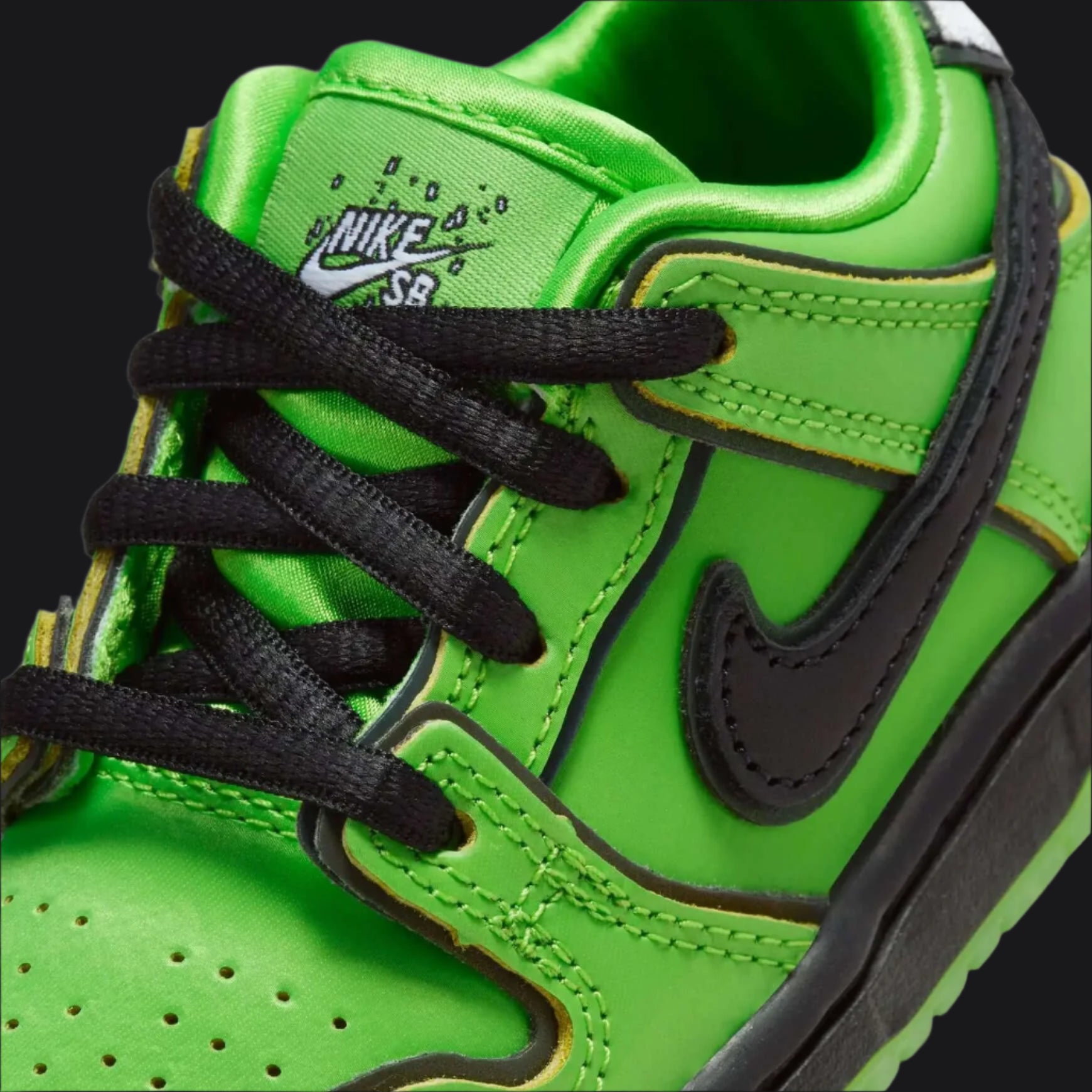 Powerpuff Girls x Nike SB Dunk Low Pro QS "Buttercup” (TD) | FZ8831-300 | $159.99 | $159.99 | $199.99 | Shoes | Marching Dogs