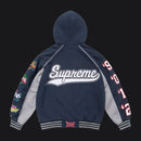 Supreme Playoffs Zip Up Hooded Sweatshirt