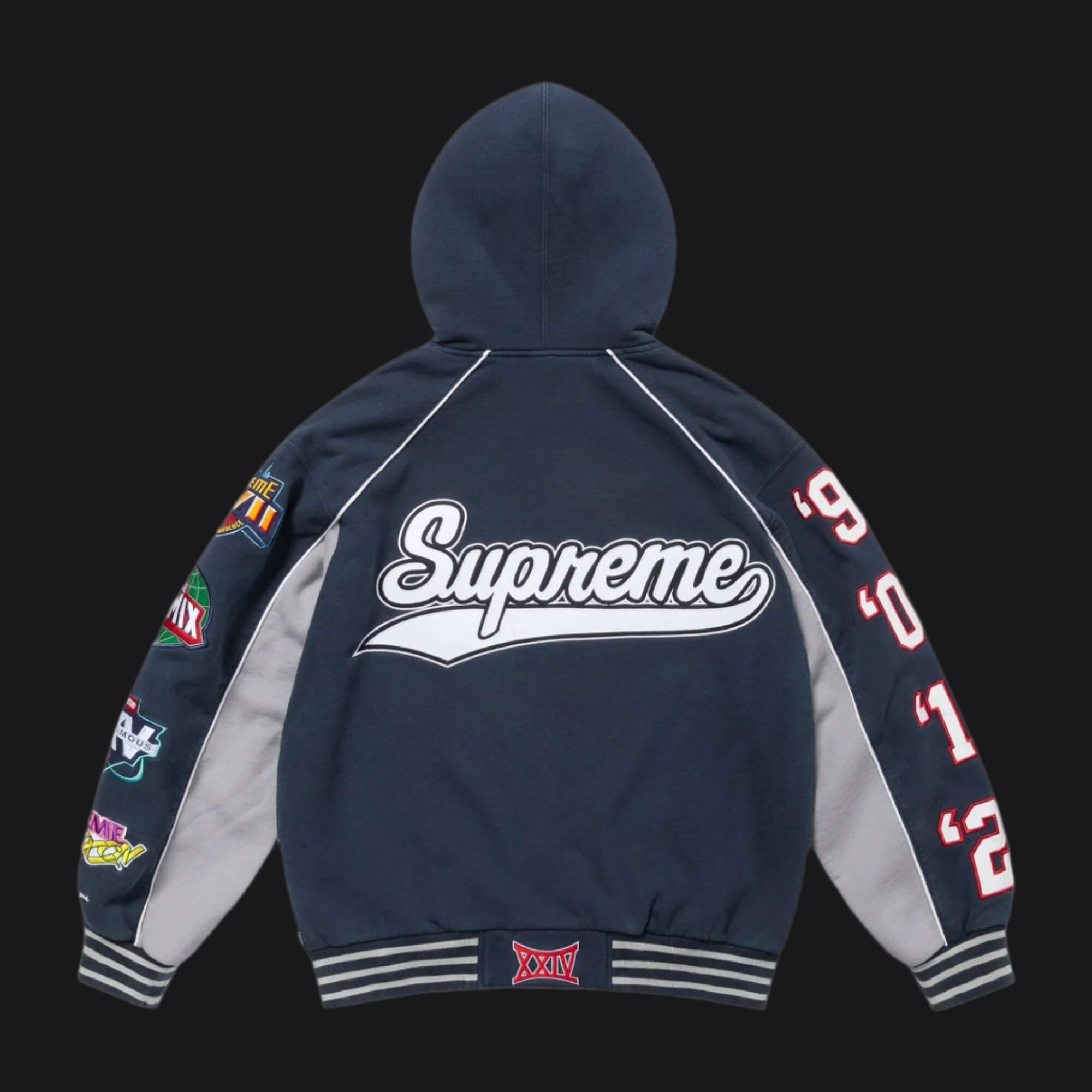 Supreme Playoffs Zip Up Hooded Sweatshirt